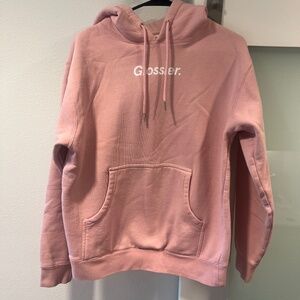 Pink Glossier Hoodie size XS